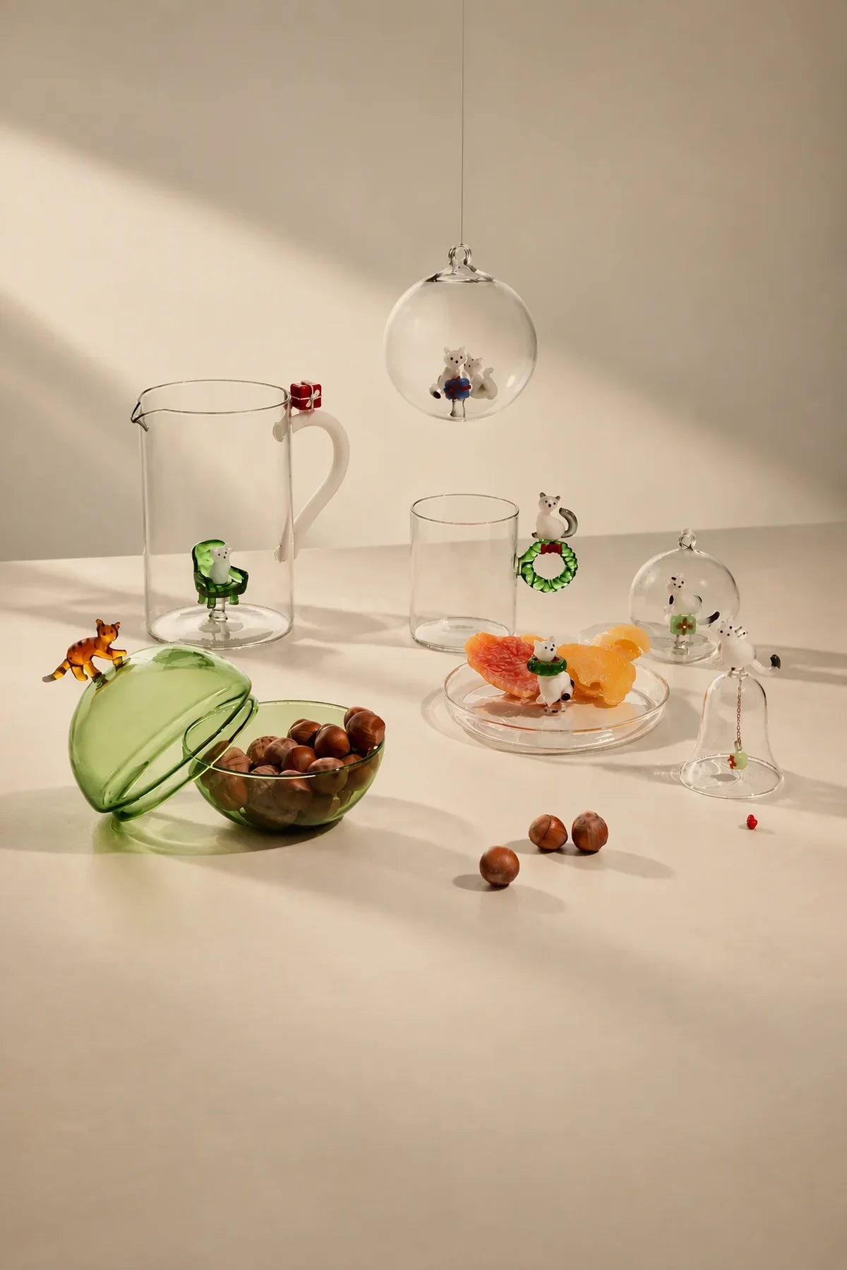 Christmas Tales Clear Glass Teapot