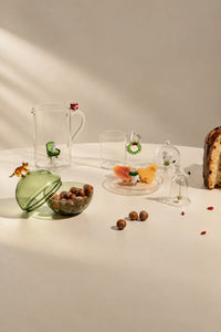 Christmas Tales Clear Glass Teapot