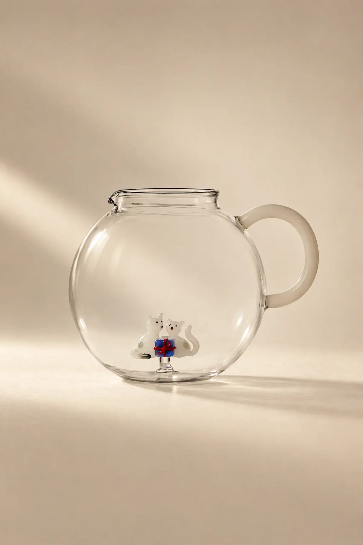 Christmas Tales Clear Glass Teapot