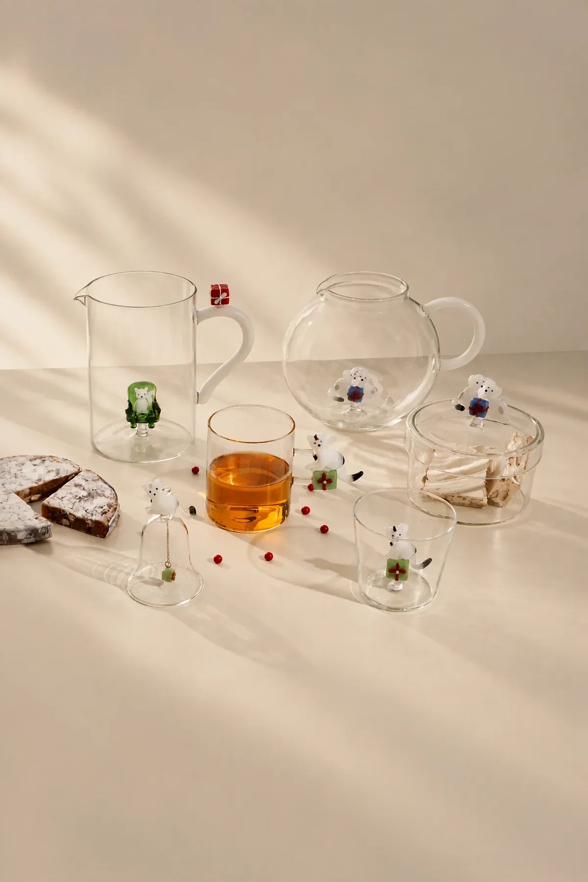 Christmas Tales Clear Glass Tableware Set