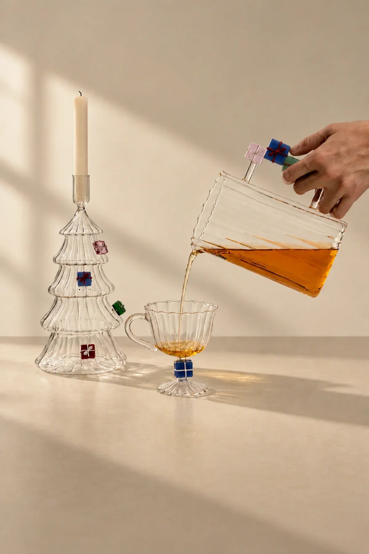 Christmas Tales Clear Glass Tableware Set