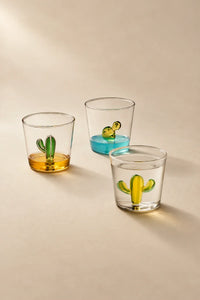 Desert Oasis Clear Glass Tumbler