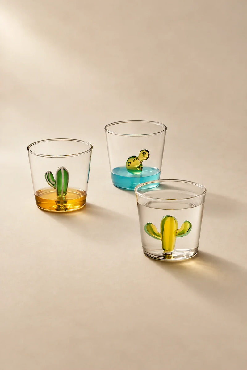 Desert Oasis Clear Glass Tumbler