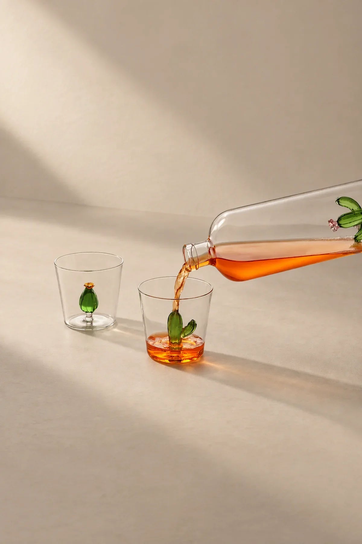 Desert Oasis Clear Glass Tumbler