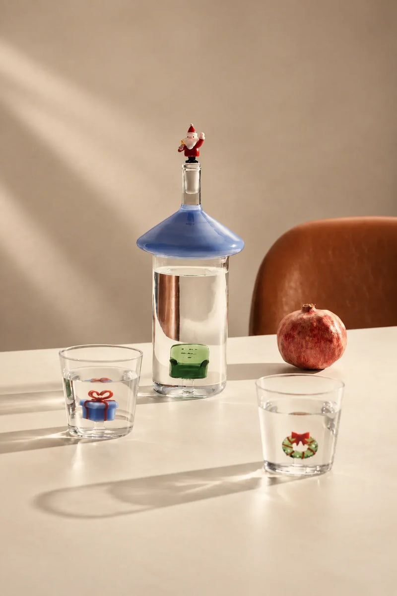 Winter Theater Clear Glass Carafe
