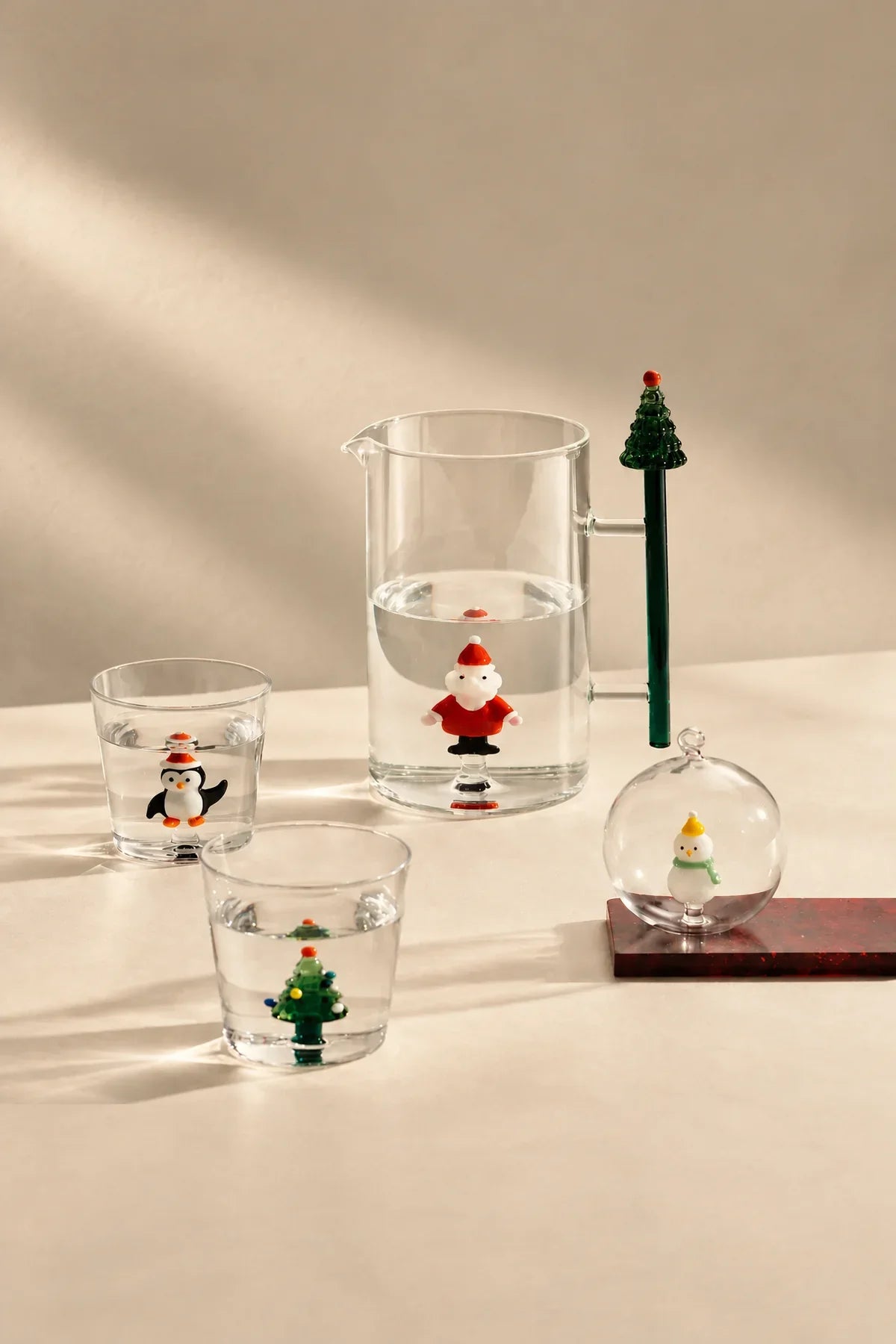 Winter Theater Clear Glass Carafe