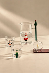 Winter Theater Clear Glass Carafe