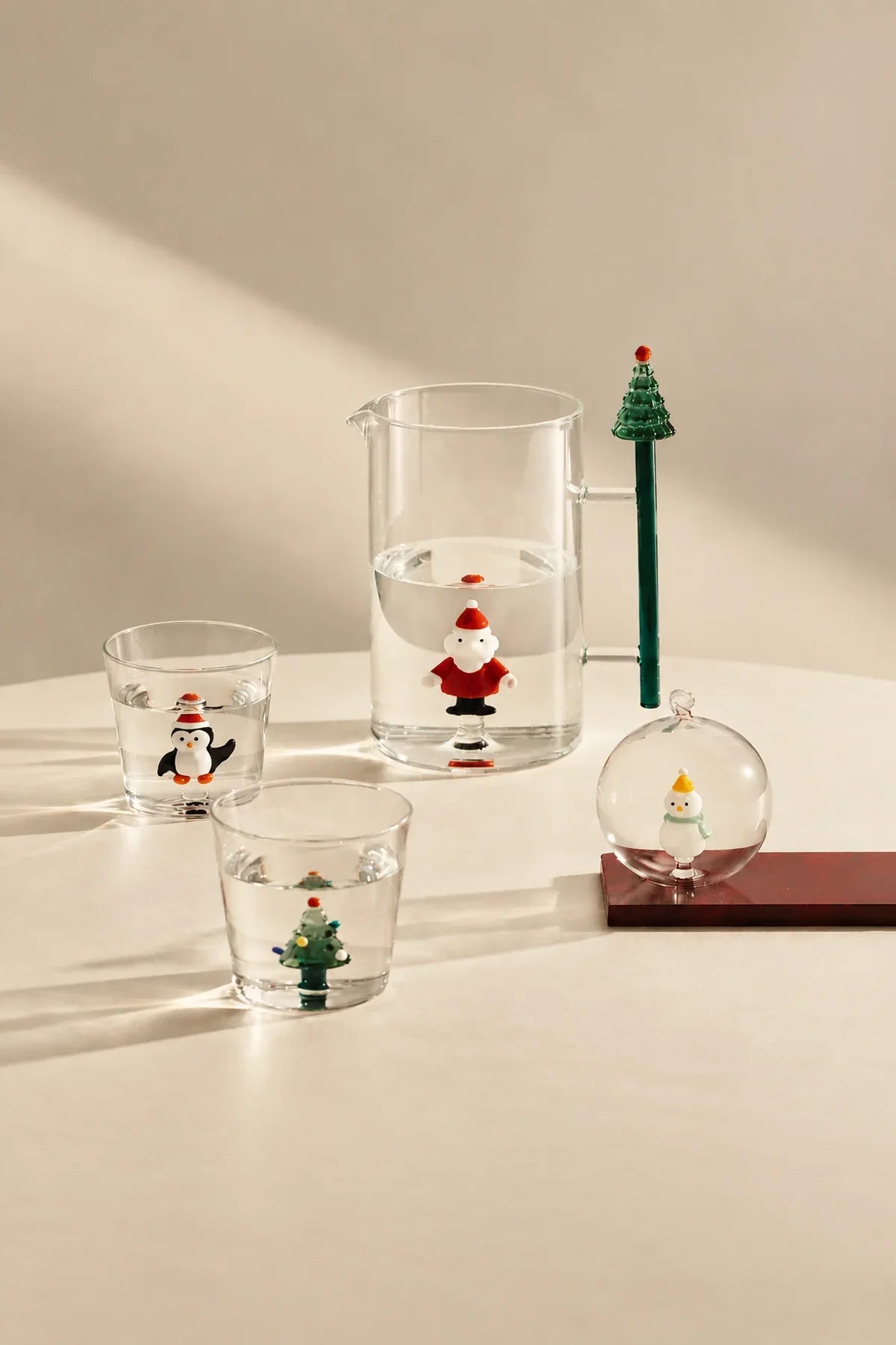 Winter Theater Clear Glass Carafe