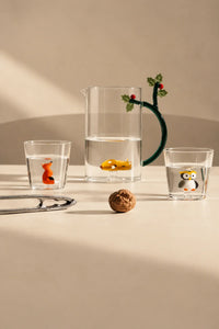 Winter Theater Clear Glass Carafe