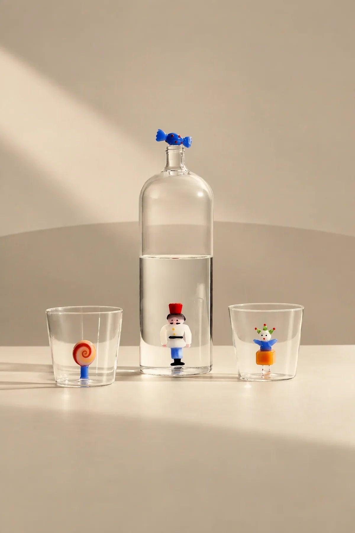 Winter Theater Clear Glass Carafe