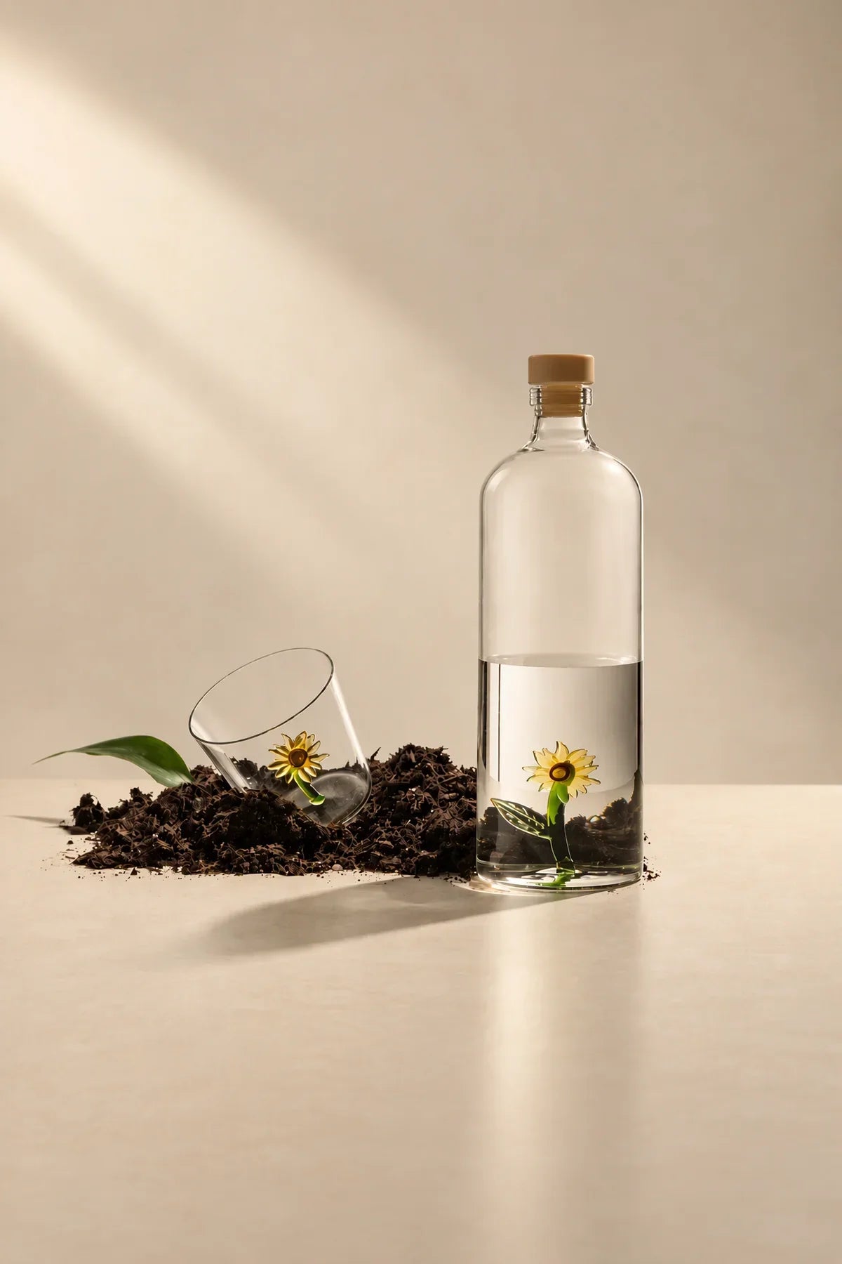 Secret Garden Clear Glass Drinkware Set