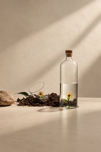 Botanical Garden Clear Glass Drinking Glass