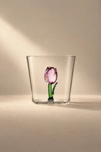 Botanical Garden Clear Glass Drinking Glass