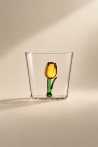 Botanical Garden Clear Glass Drinking Glass