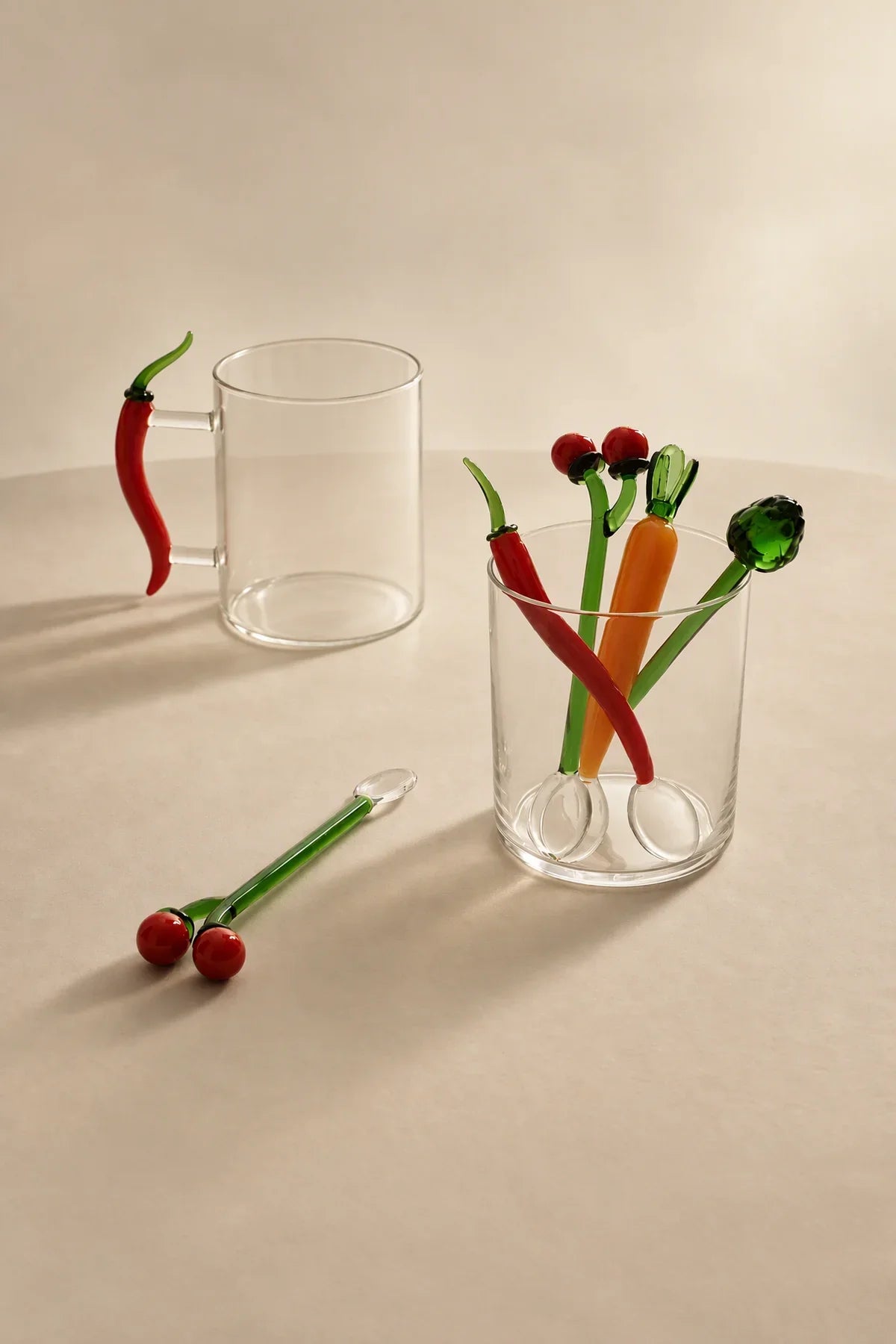 Greenhouse Study Multi-Color Glass Tableware Collection