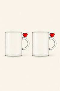 Sweetheart Pulse Clear Glass Glassware Collection