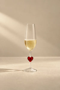 Sweetheart Pulse Clear Glass Glassware Collection
