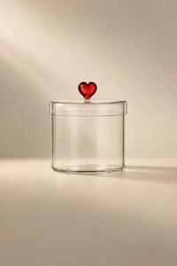 Sweetheart Pulse Clear Glass Glassware Collection