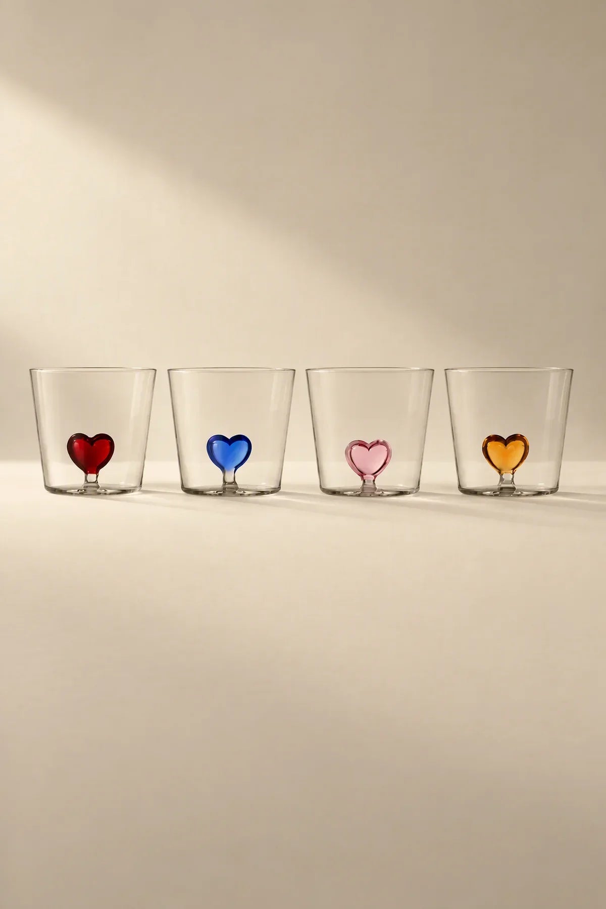 Sweetheart Pulse Clear Glass Glassware Collection