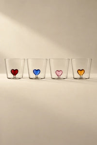 Sweetheart Pulse Clear Glass Glassware Collection