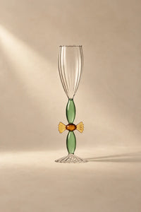 Sugar Rush Candy-Tone Glass Champagne Flute Set