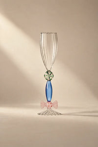 Sugar Rush Candy-Tone Glass Champagne Flute Set