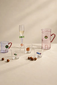 Holiday Fable Multi-Color Borosilicate Glassware Set