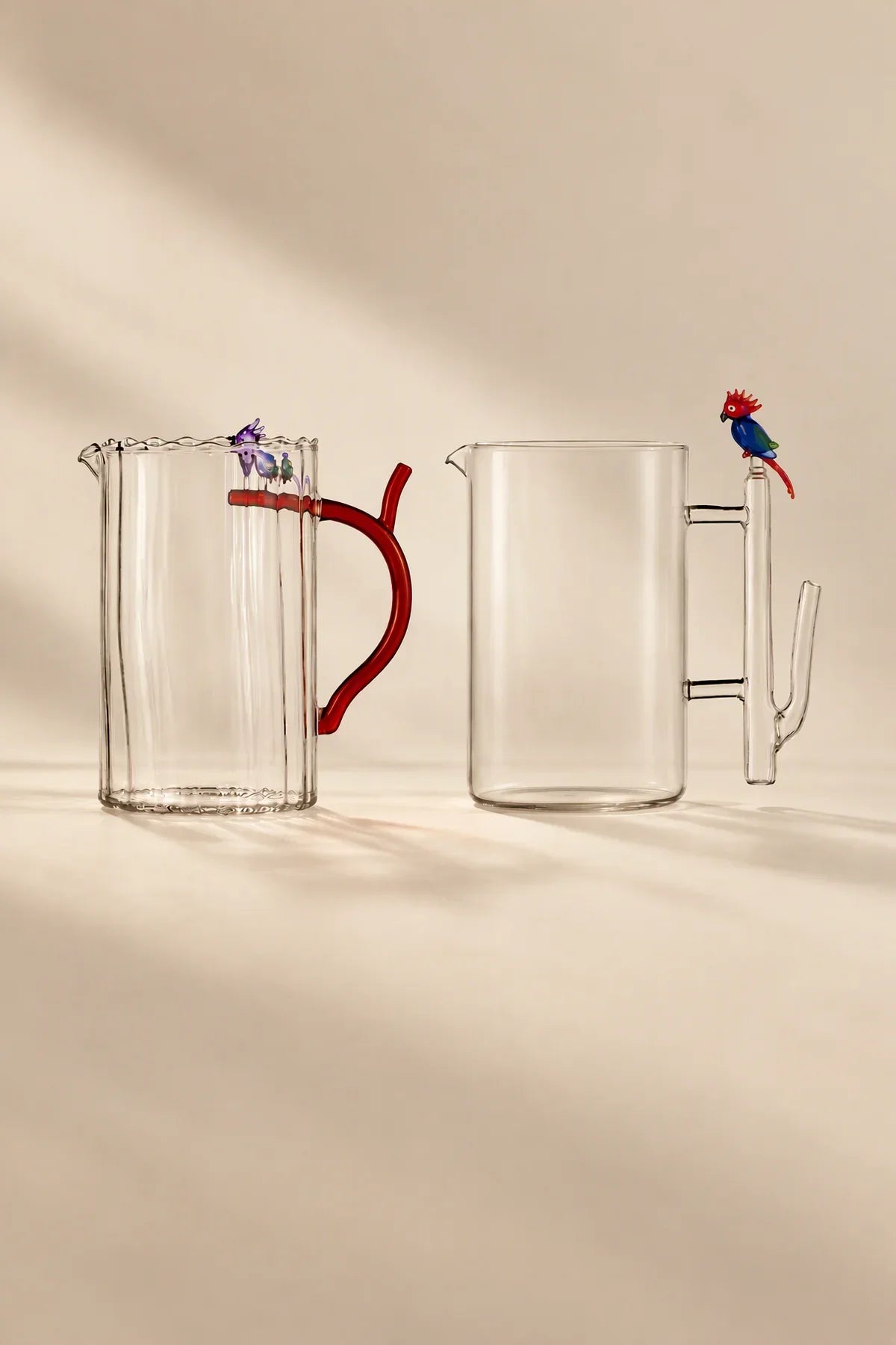 Aviary Study Clear Glass Cup