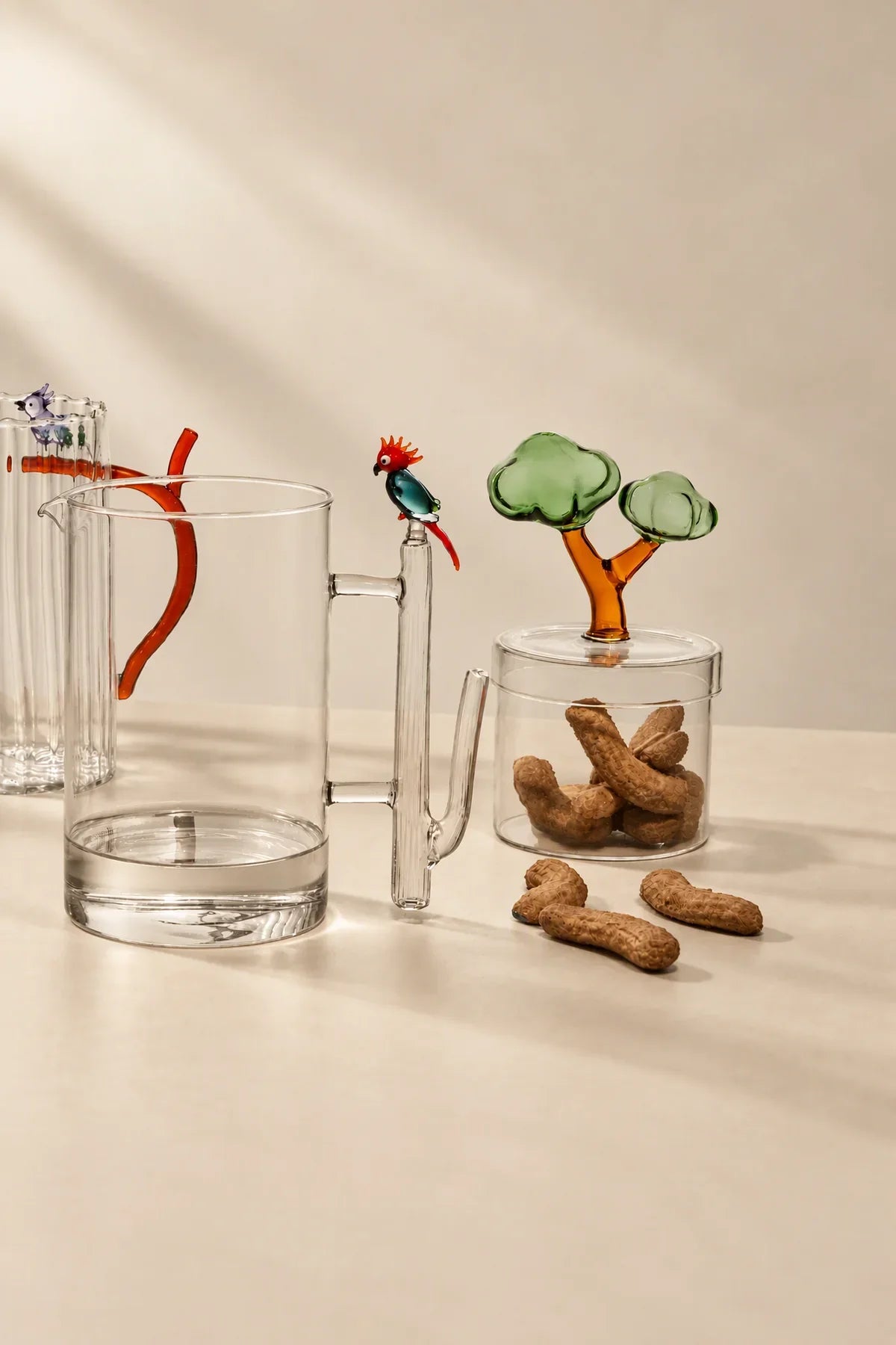 Aviary Study Clear Glass Cup