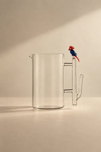 Aviary Study Clear Glass Cup