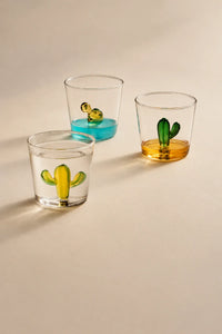 Secret Garden Clear Glass Tumbler