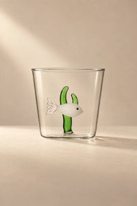Secret Garden Clear Glass Tumbler