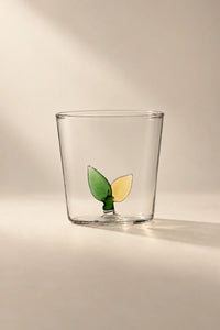 Secret Garden Clear Glass Tumbler