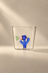 Secret Garden Clear Glass Tumbler