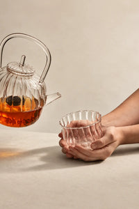 Glass Gourd Clear Glass Teapot