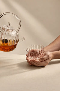 Glass Gourd Clear Glass Teapot