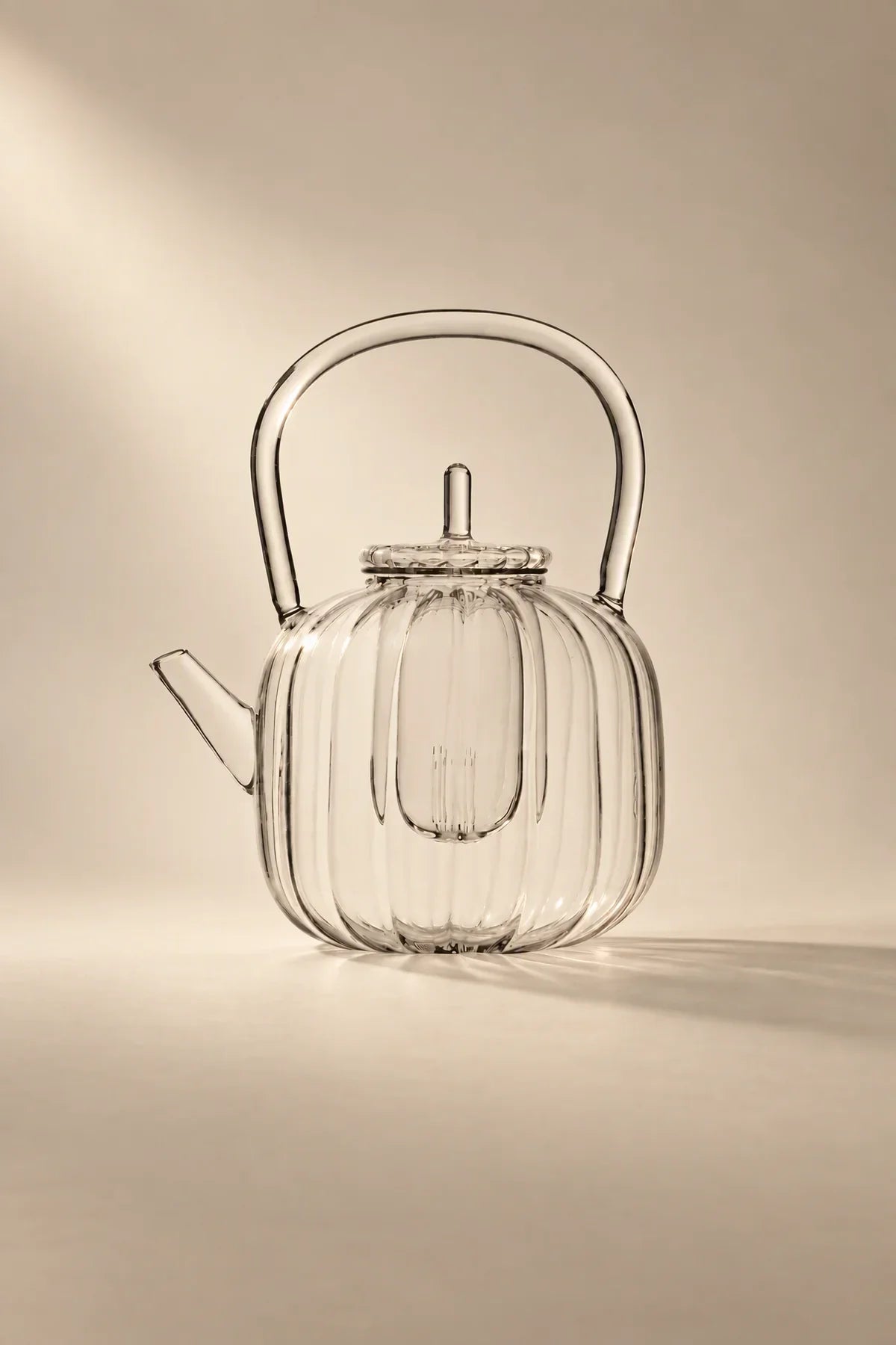 Glass Gourd Clear Glass Teapot