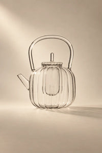 Glass Gourd Clear Glass Teapot