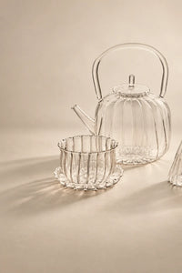 Glass Gourd Clear Glass Teapot