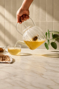 Glass Gourd Clear Glass Teapot
