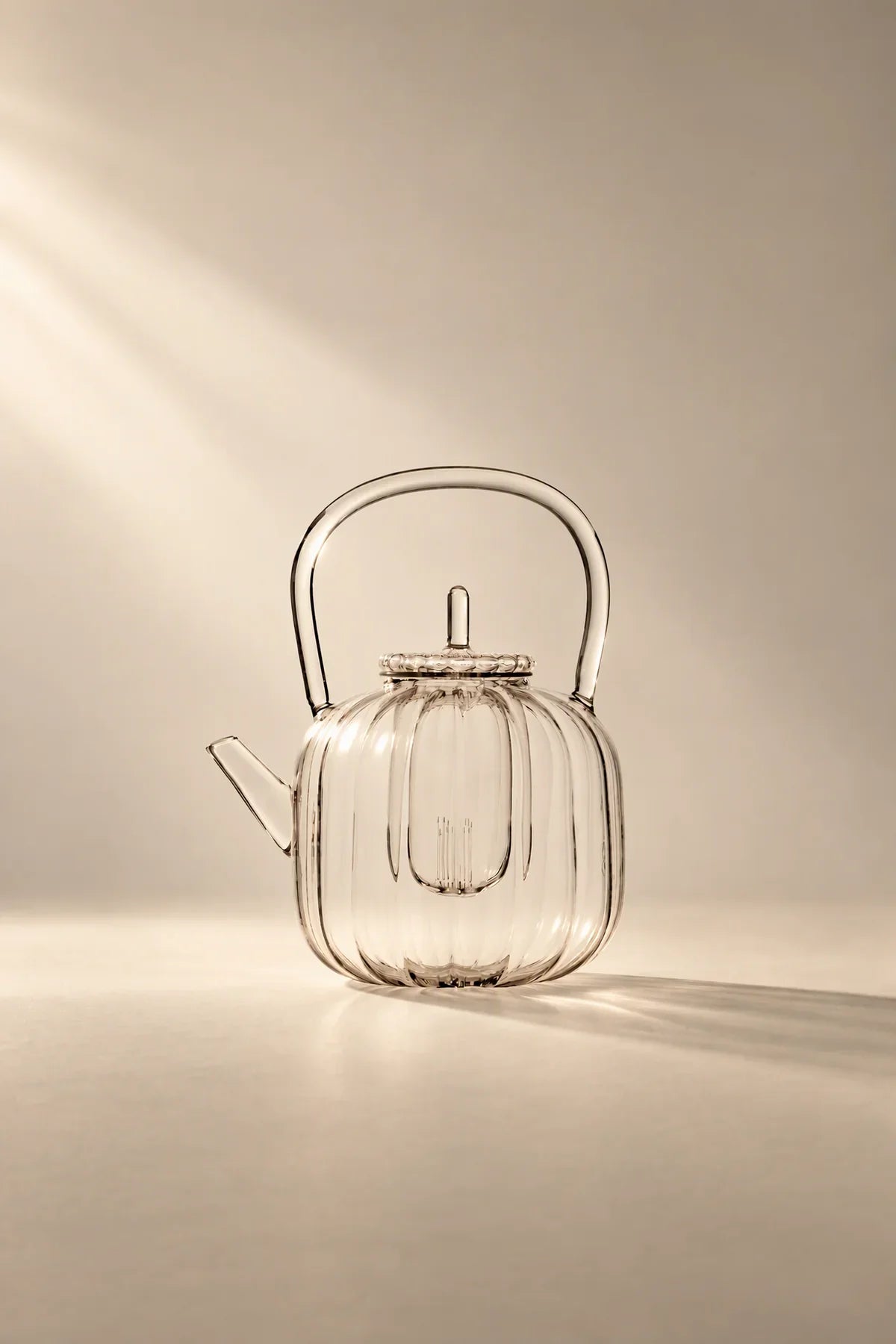 Glass Gourd Clear Glass Teapot