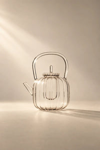 Glass Gourd Clear Glass Teapot