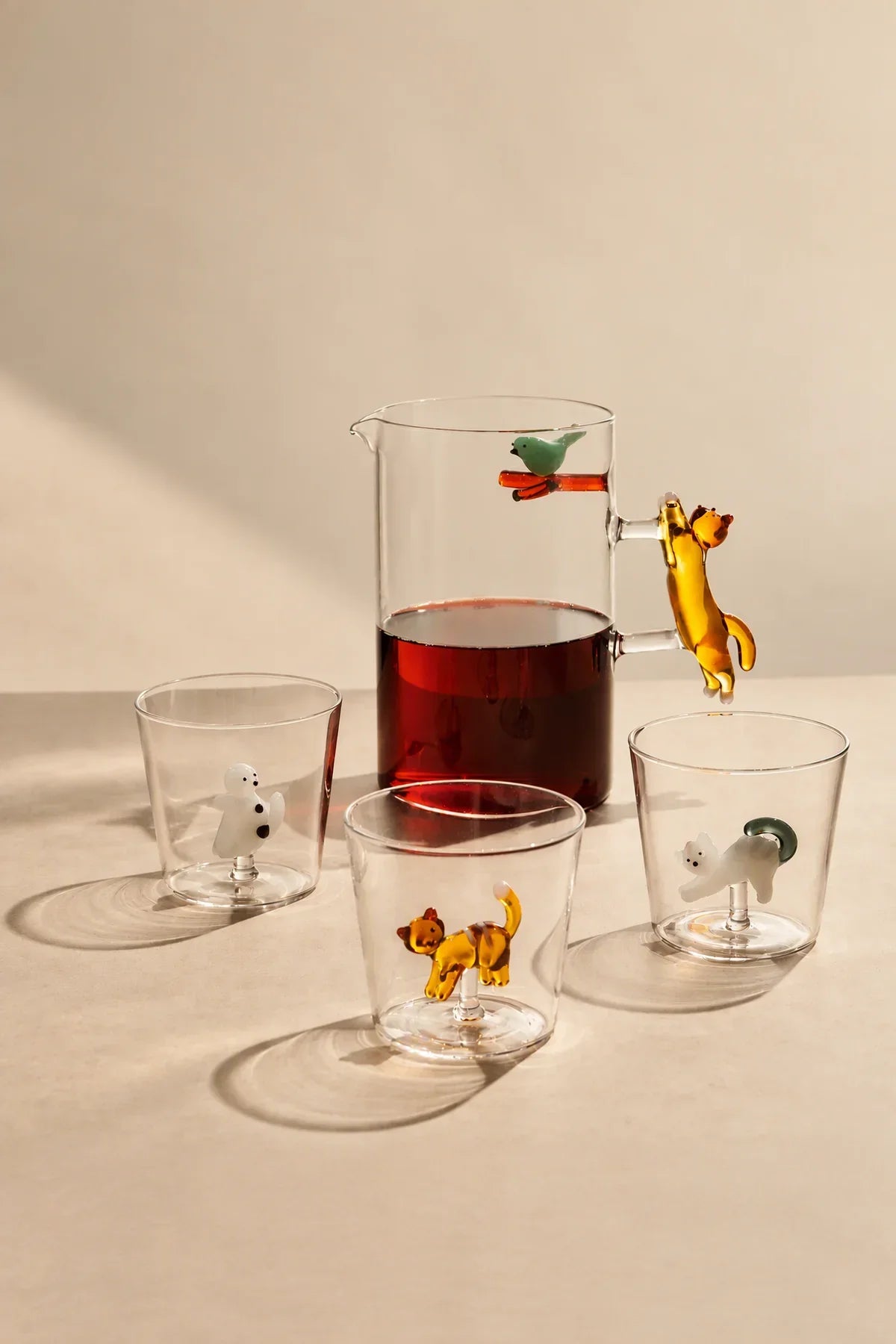 Curious Companion Clear Glass Glassware Set