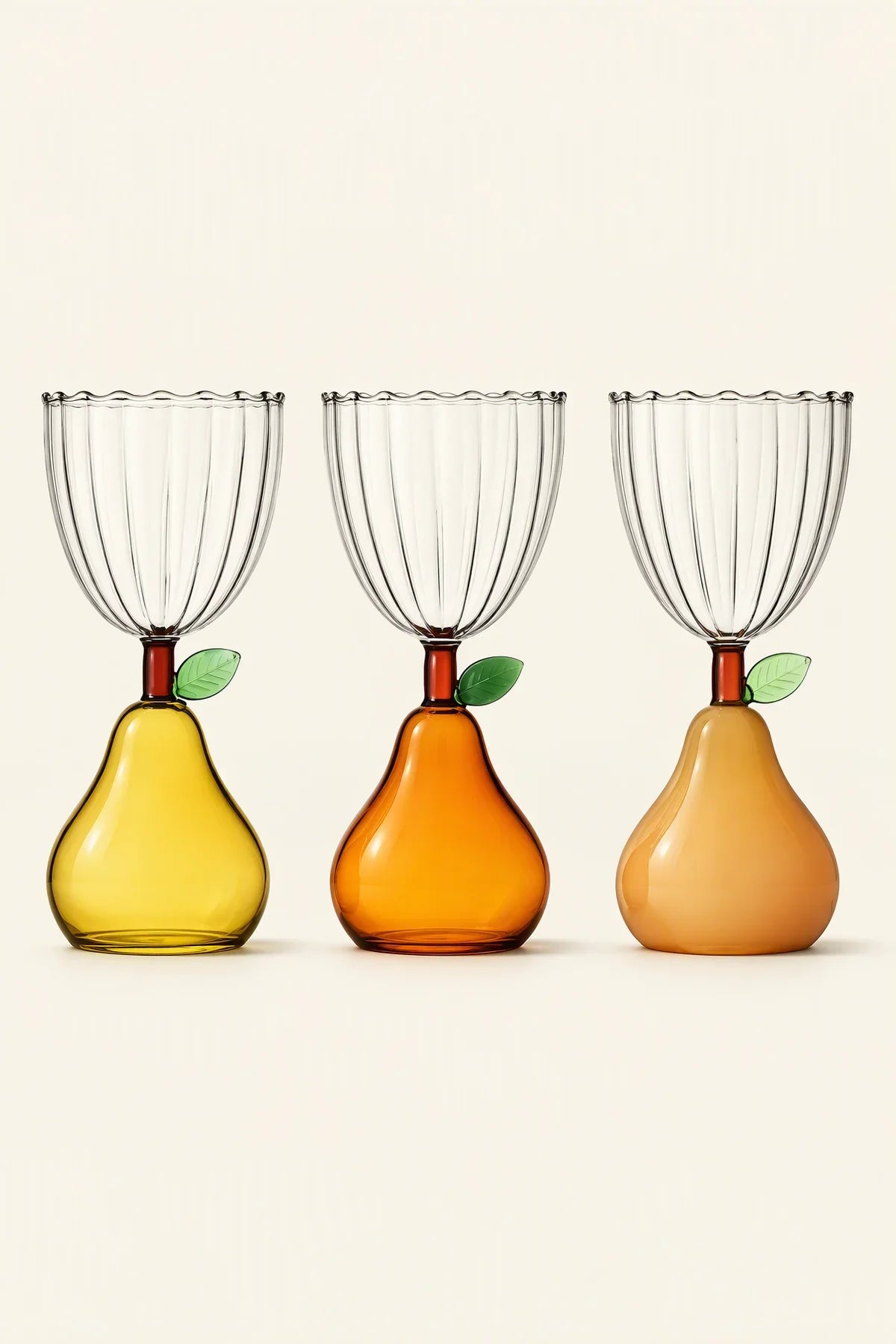 Orchard Hour Multi-Color Glass Goblet