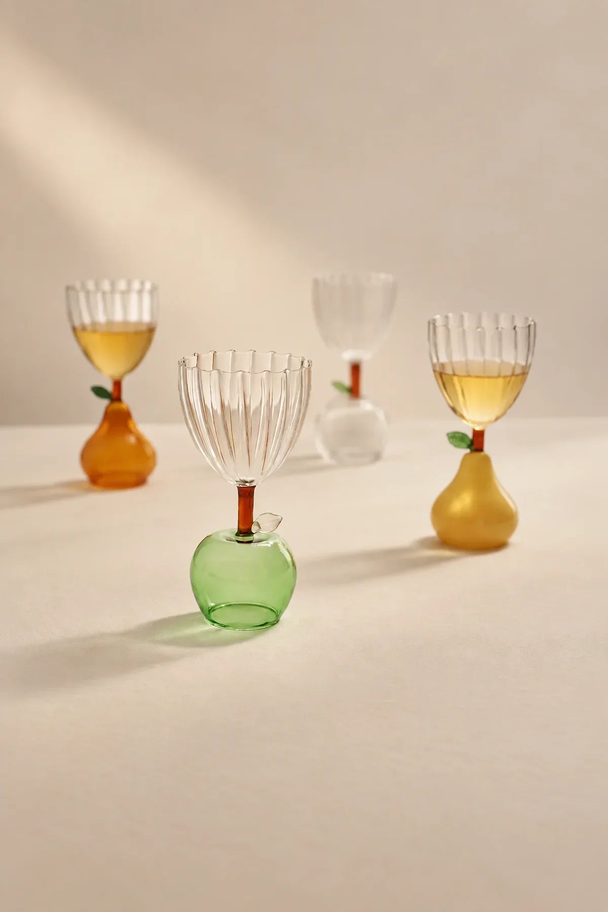 Orchard Hour Multi-Color Glass Goblet