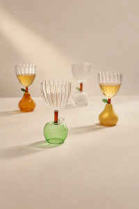 Orchard Hour Multi-Color Glass Goblet
