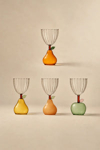 Orchard Hour Multi-Color Glass Goblet