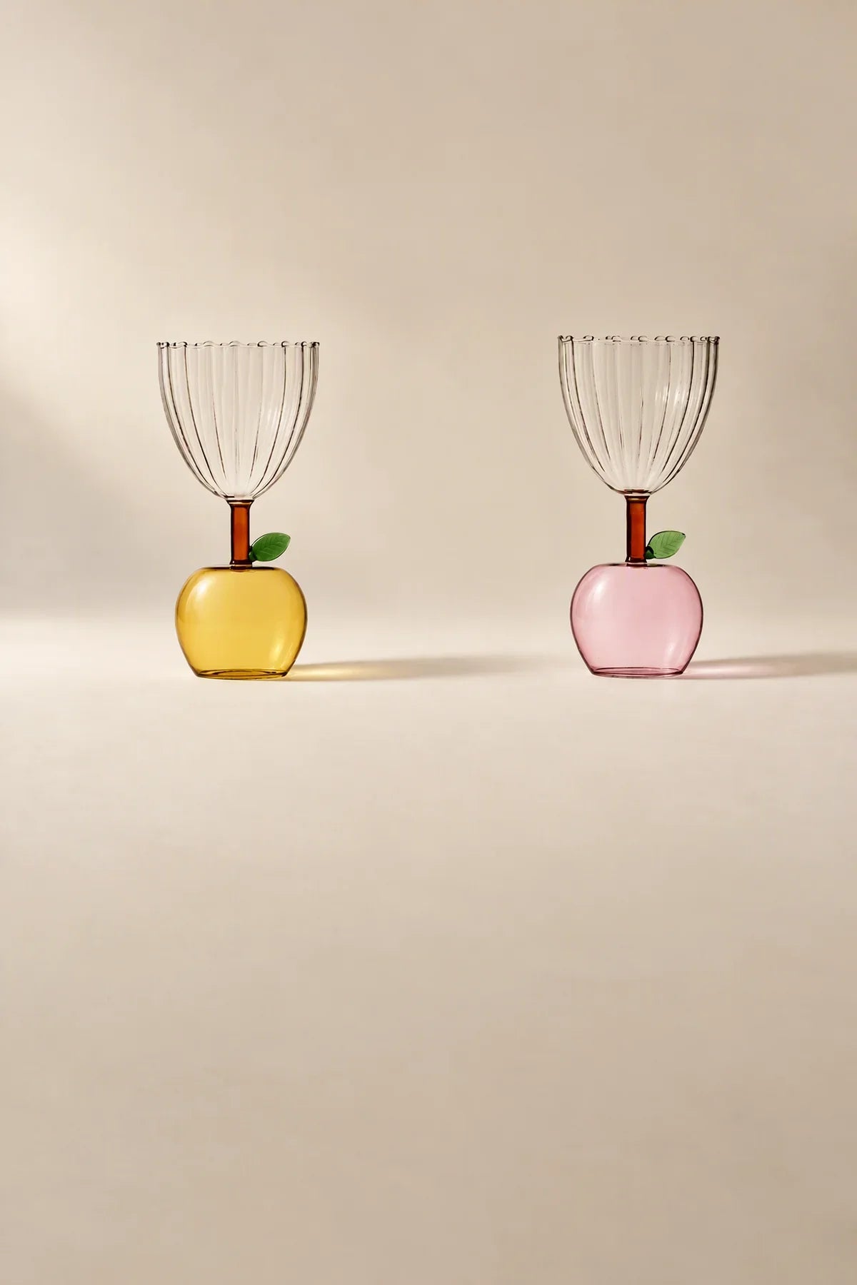 Orchard Hour Multi-Color Glass Goblet