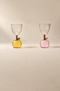 Orchard Hour Multi-Color Glass Goblet