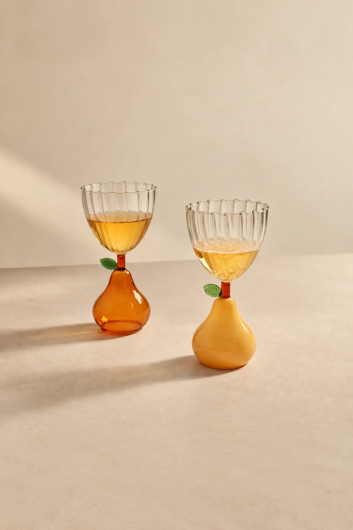 Orchard Hour Multi-Color Glass Goblet
